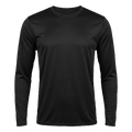 Custom A4 Sprint long sleeve dri-fit shirt in Black