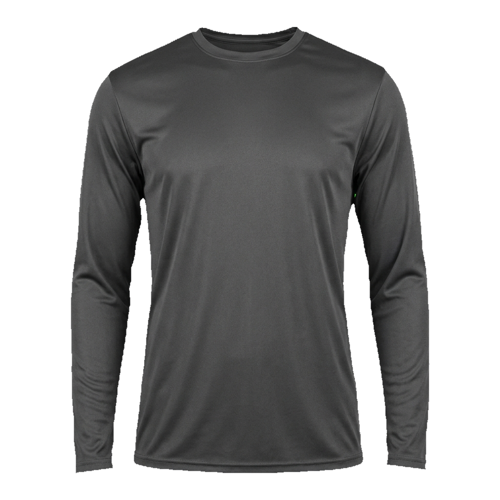 Custom A4 Sprint long sleeve dri-fit shirt in Graphite
