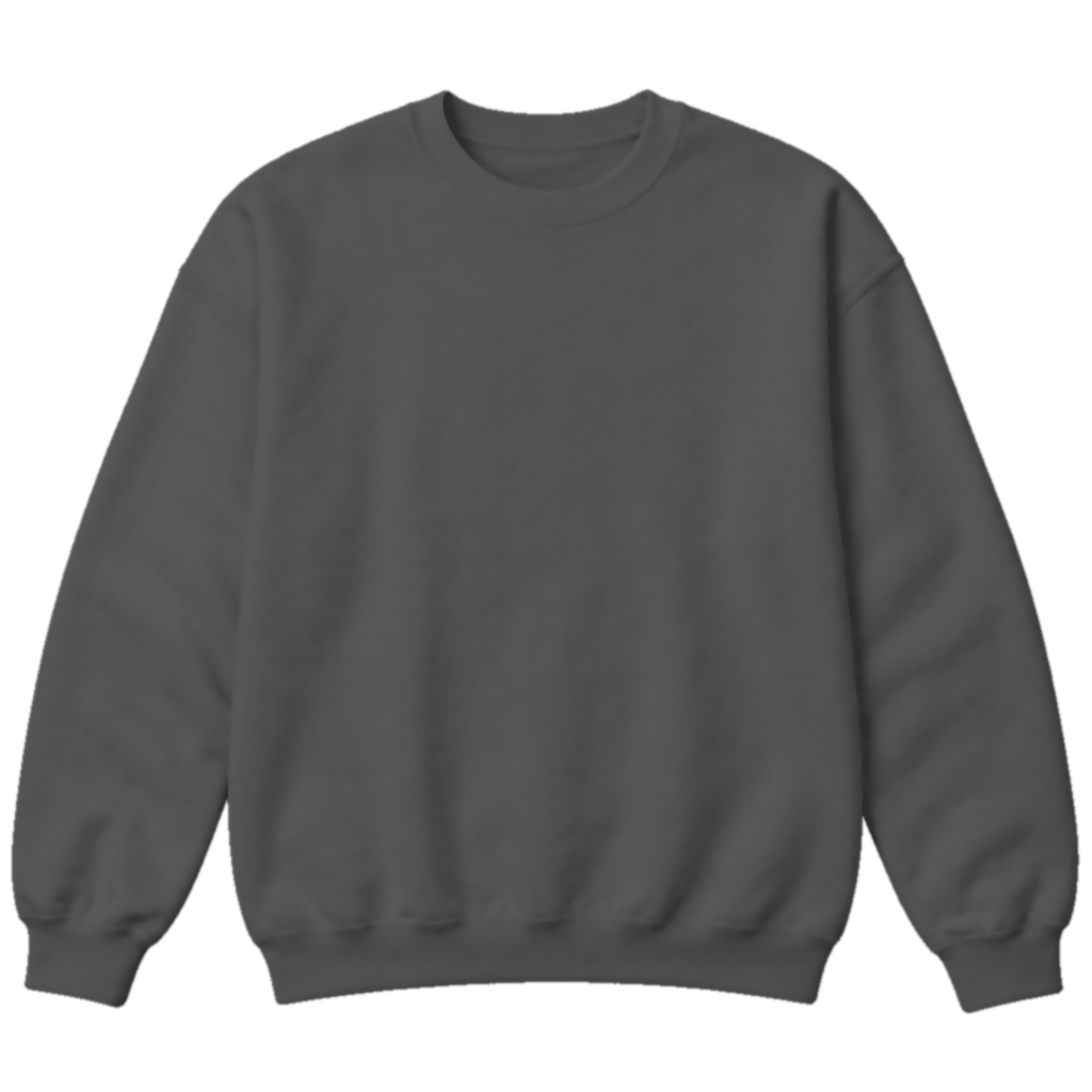 Charcoal crewneck sweatshirt